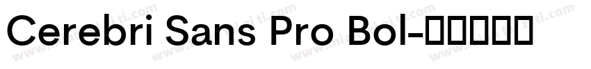 Cerebri Sans Pro Bol字体转换